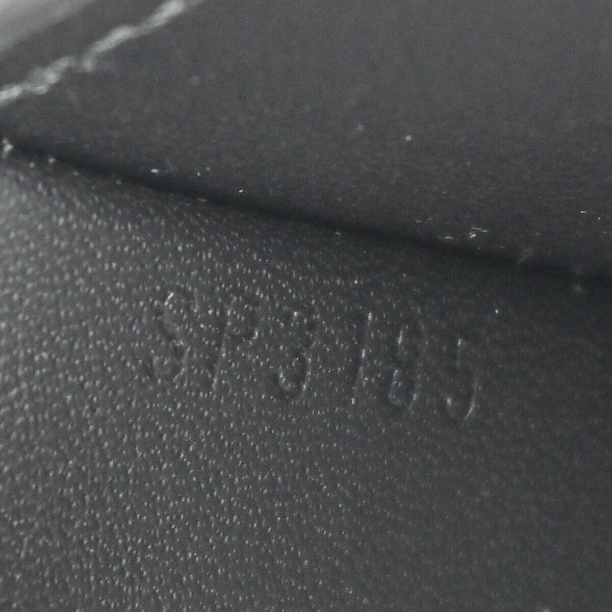 LOUIS VUITTON V line Zip Long ZBifold Wallet Leather Black Blue M61251 61SH086
