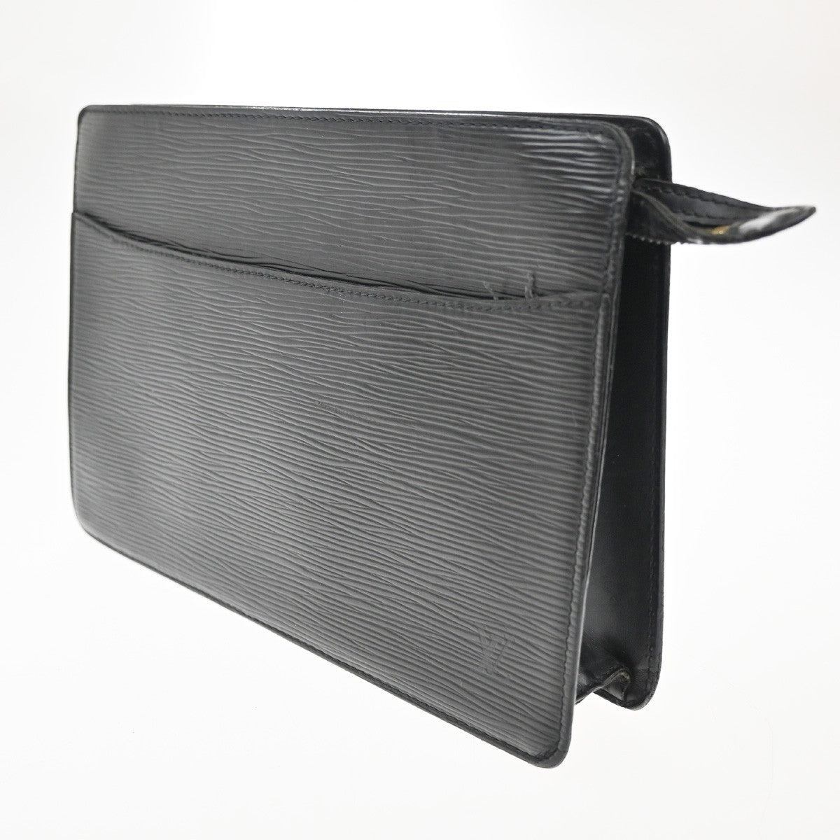 LOUIS VUITTON LV Pochette Homme Clutch Hand Bag Epi Leather Black M52522 02KC139