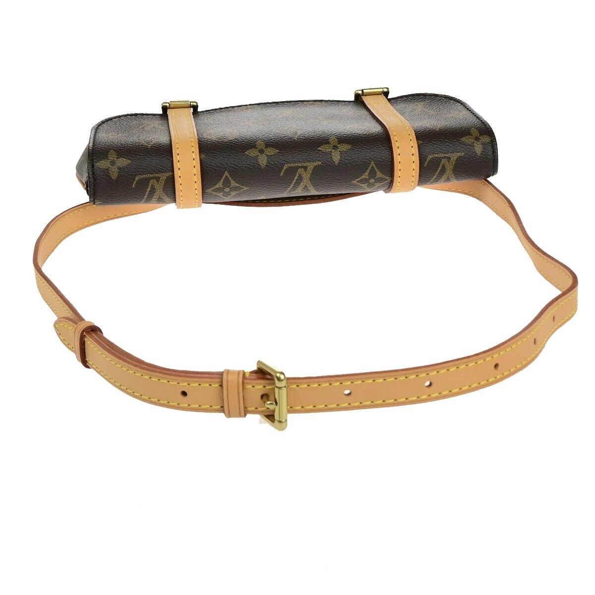 LOUIS VUITTON LV Pochette Marrell Bum Bag Monogram Leather Brown M51159 99EC185