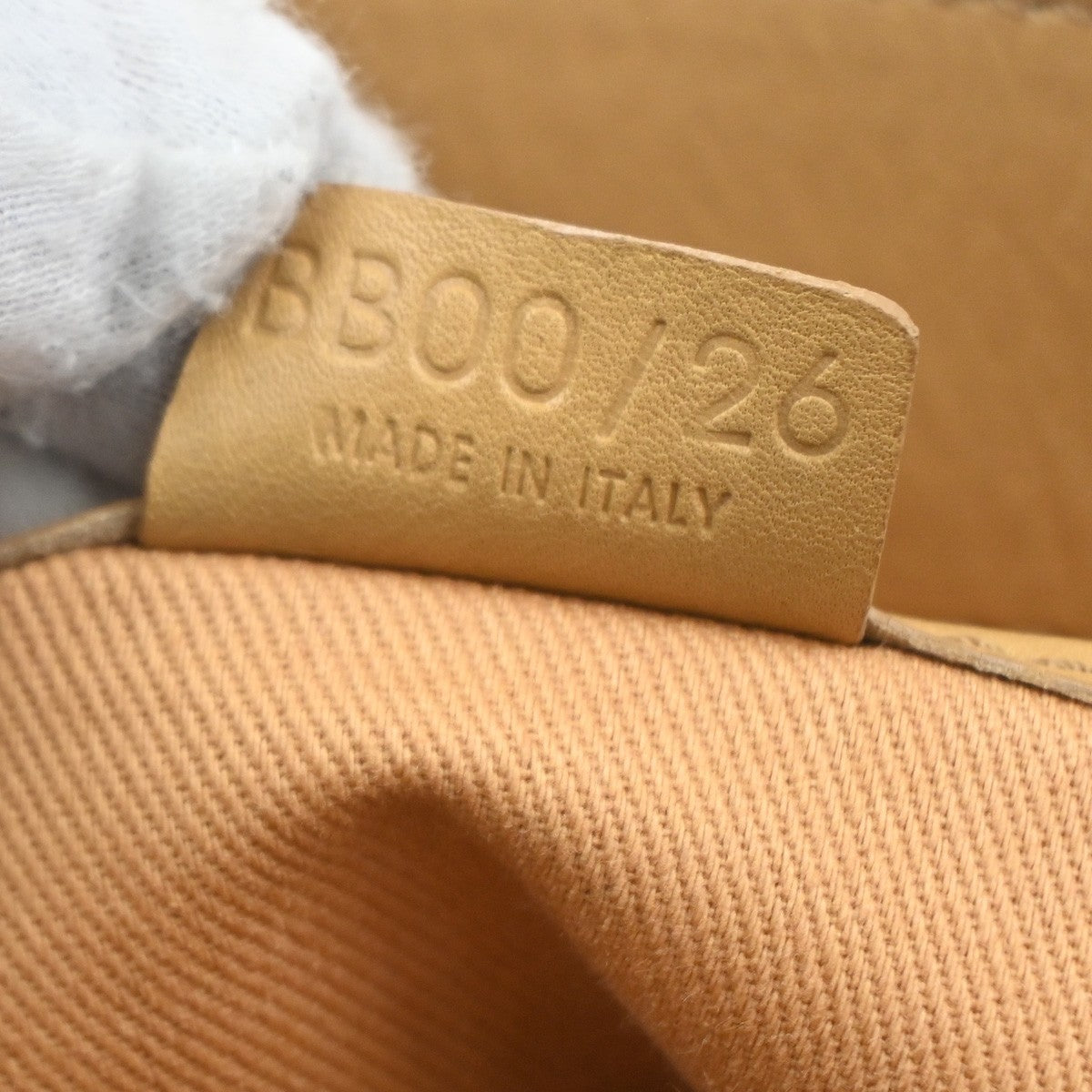 CELINE Logo Macadam Boogie Hand Tote Bag Leather Beige SHW Italy 62KC970