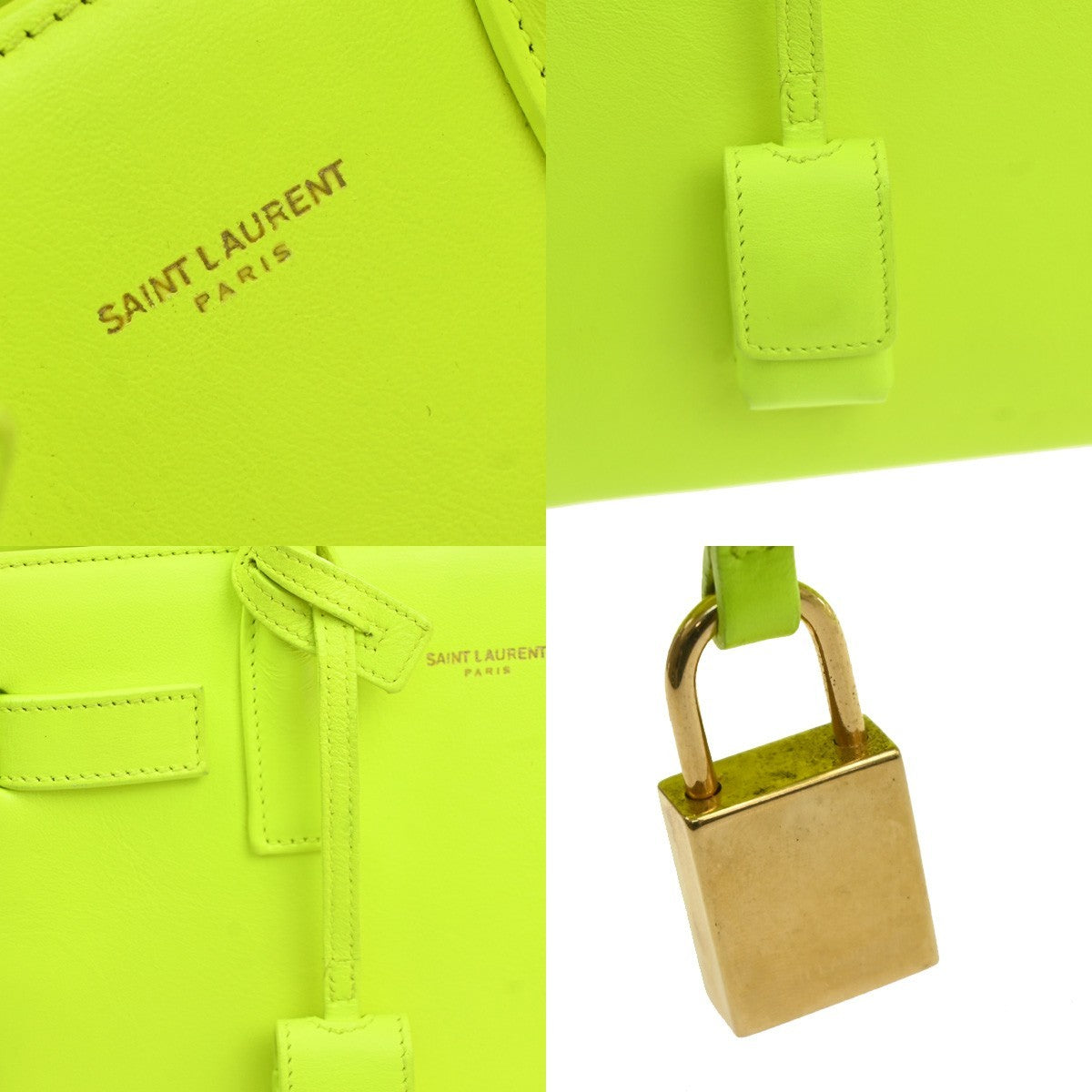 SAINT LAURENT Classic Nano Sac de Jour 2way Shoulder Hand Bag Leather YW 19MA481