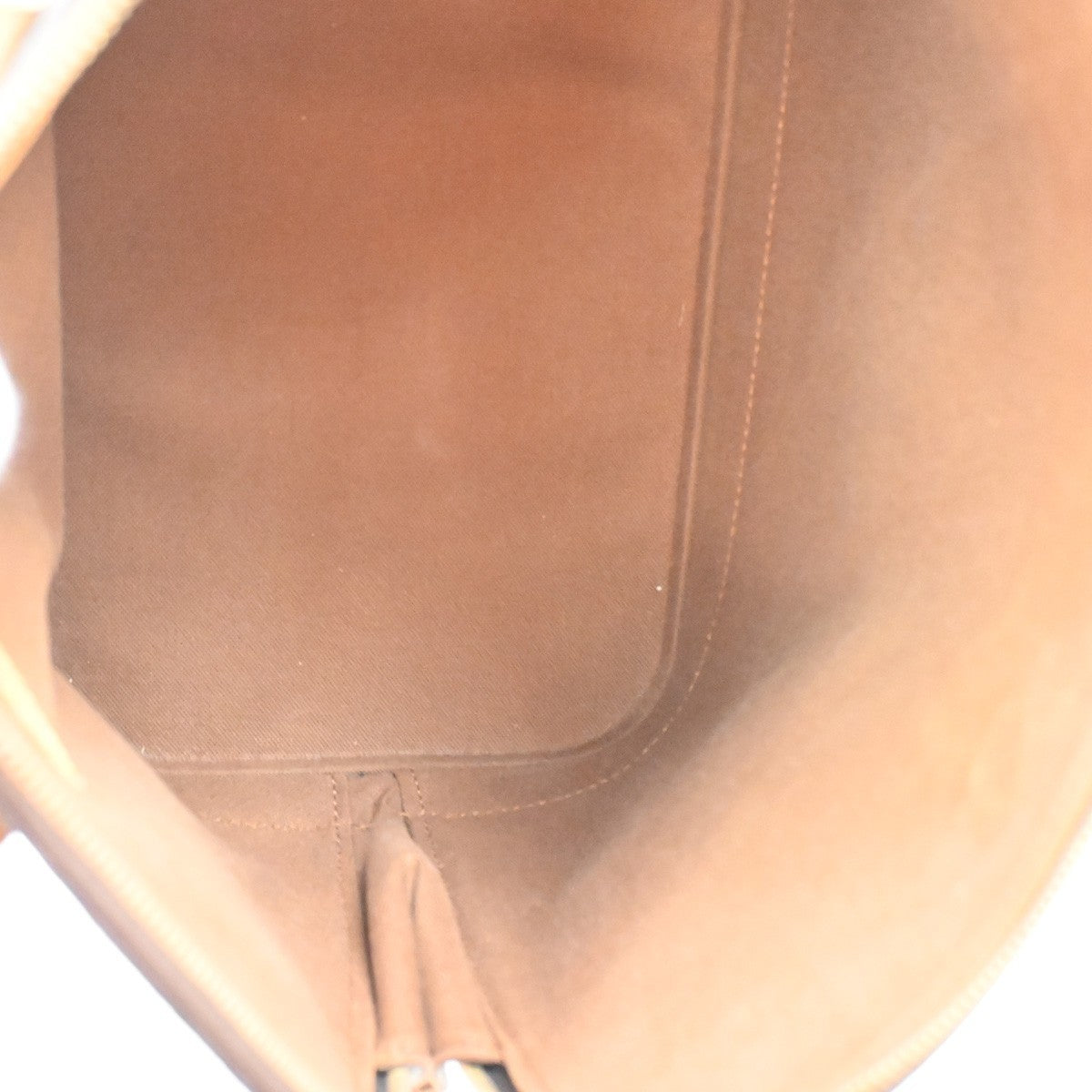 LOUIS VUITTON LV Logo Alma Hand Bag Monogram Leather Brown France M51130 83SA028