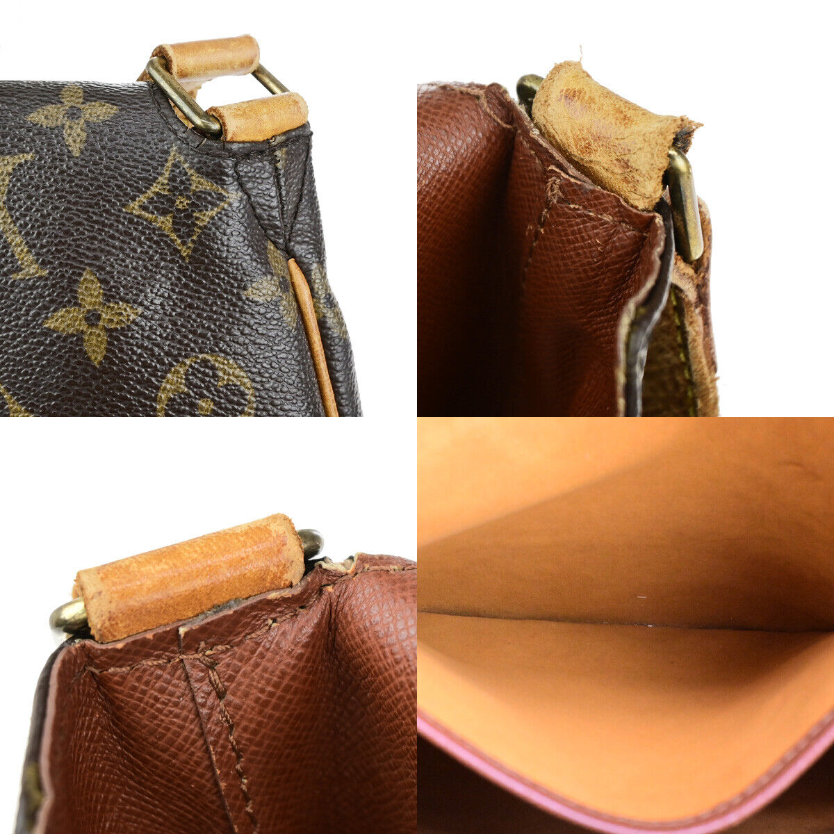 LOUIS VUITTON Musette Shoulder Bag Monogram Leather Brown France M51256 30YG551