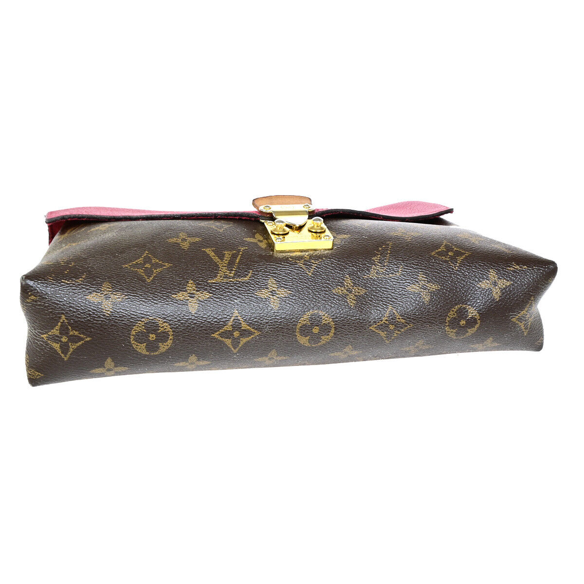 LOUIS VUITTON Pallas Chain Shoulder Bag Monogram Leather Cerise M41201 70YF618