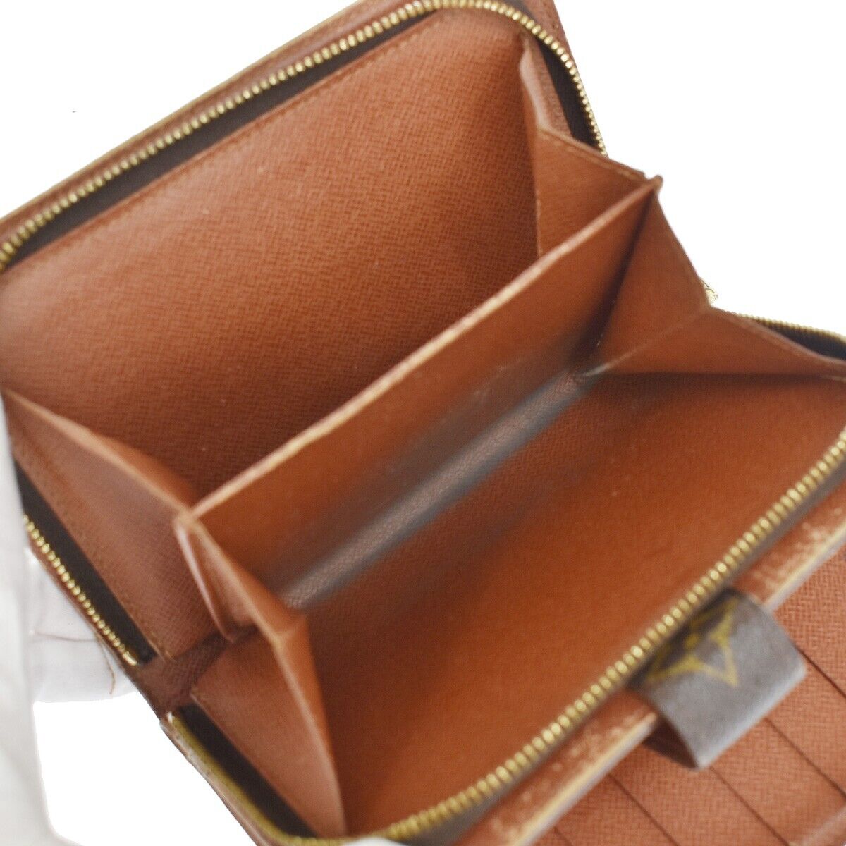 LOUIS VUITTON Porte Papier Zip Bifold Wallet Monogram Leather BN M61207 67GA646