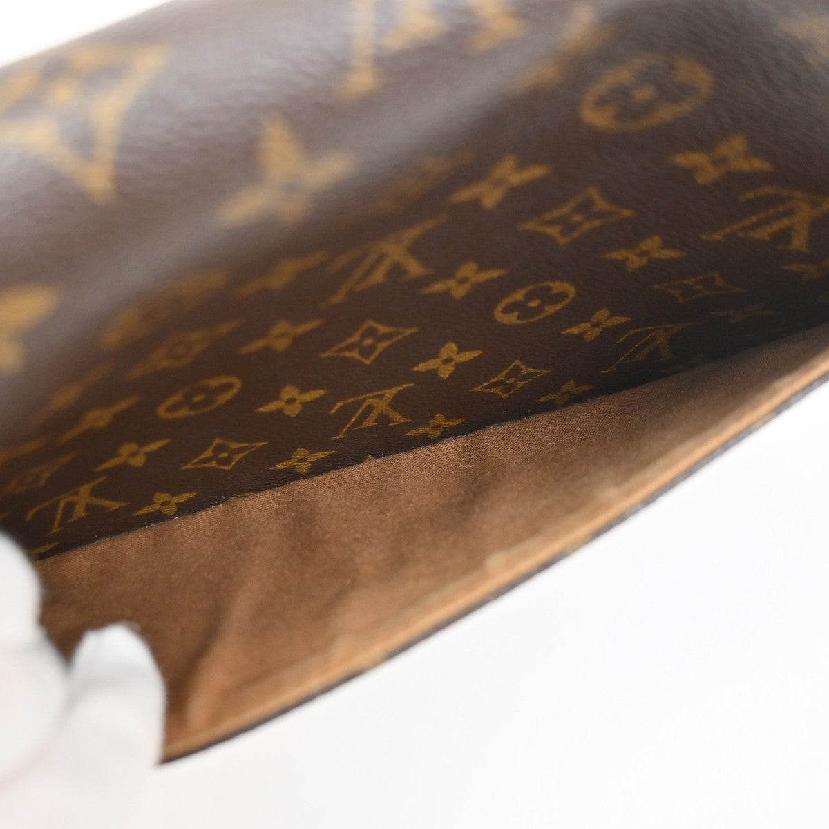 LOUIS VUITTON Sologne Shoulder Bag Monogram Leather Brown France M42250 22YJ164