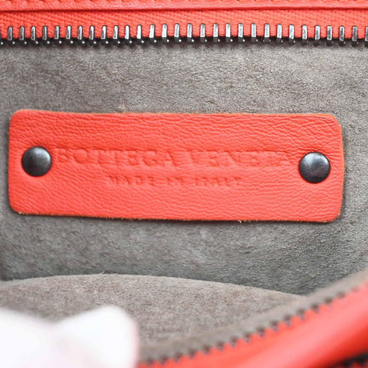 BOTTEGA VENETA Logo Intrecciato 2way Shoulder Hand Bag Leather Red Italy 99MA144