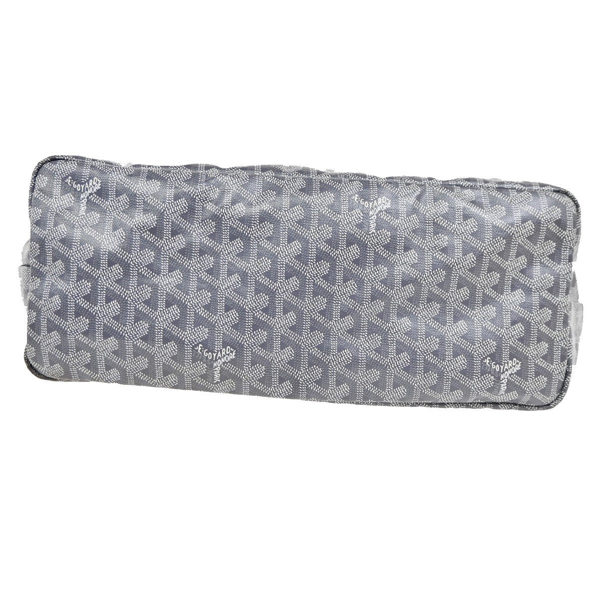 GOYARD Saint Louis PM Marquage  Shoulder Tote Bag Pouch Gray Canvas 640RL920