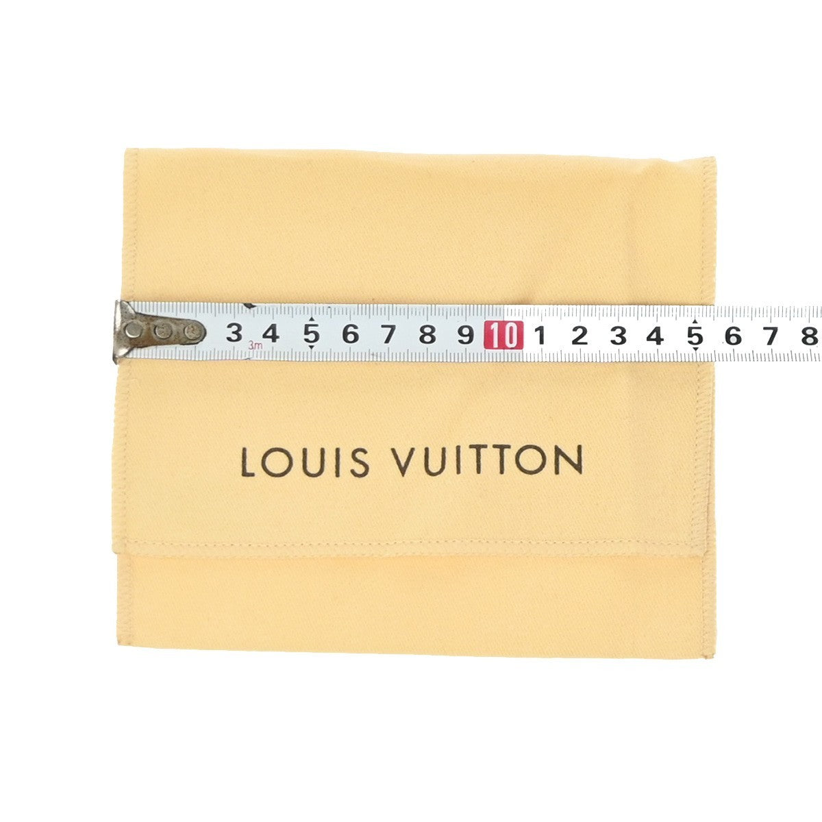 LOUIS VUITTON Logo 10 Set Dust Bag Drawstring Canvas Cotton Beige Brown 09KP567
