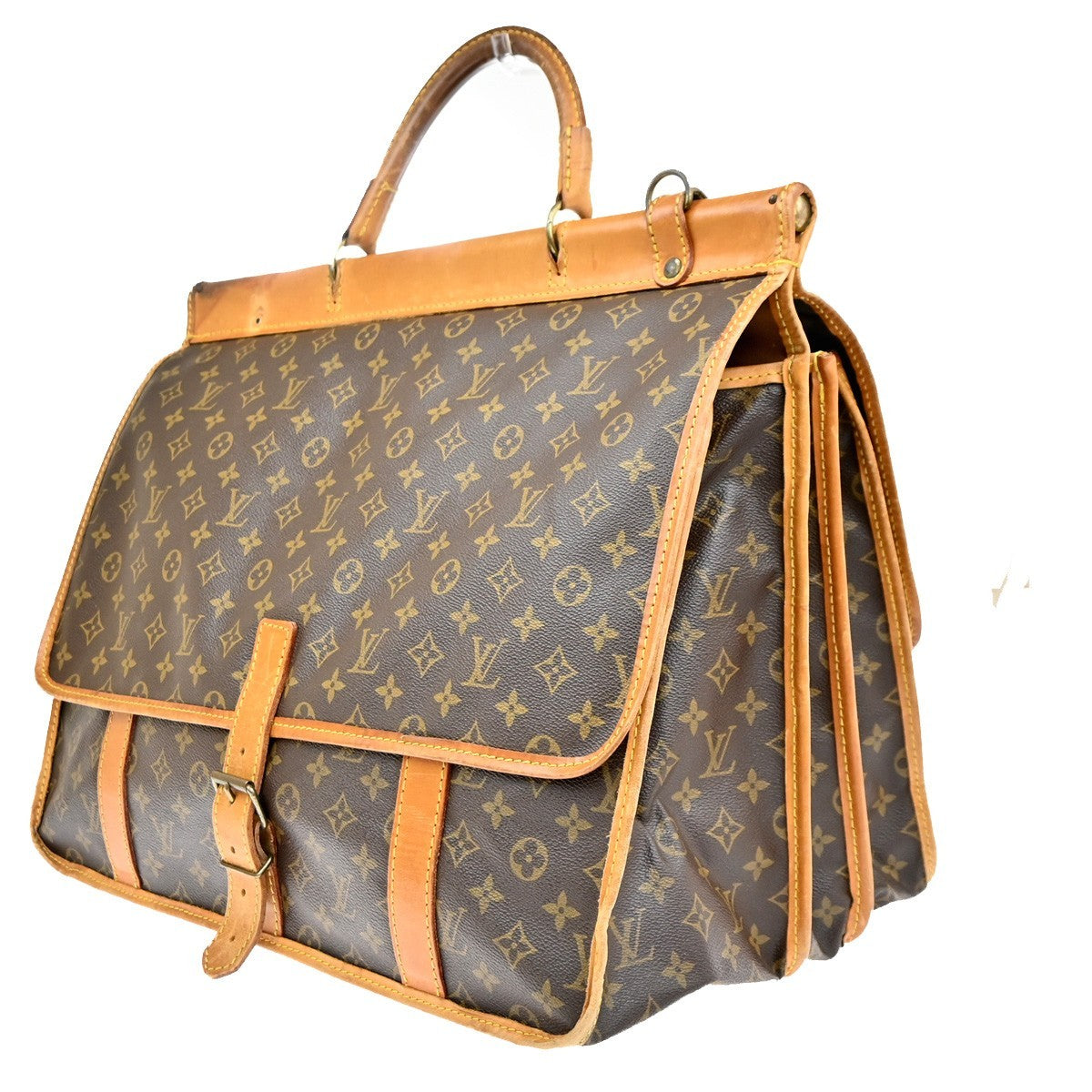 LOUIS VUITTON Sac Kleber 2way Hand Bag Monogram Leather Brown M58122 30MA642