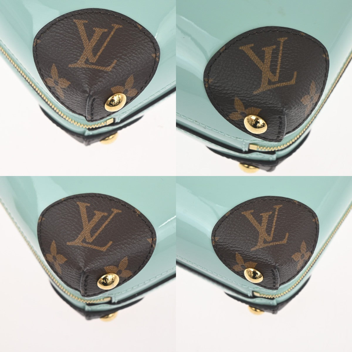 LOUIS VUITTON Venice Shoulder Bag Vernis Monogram Green Brown M52756 57KP514