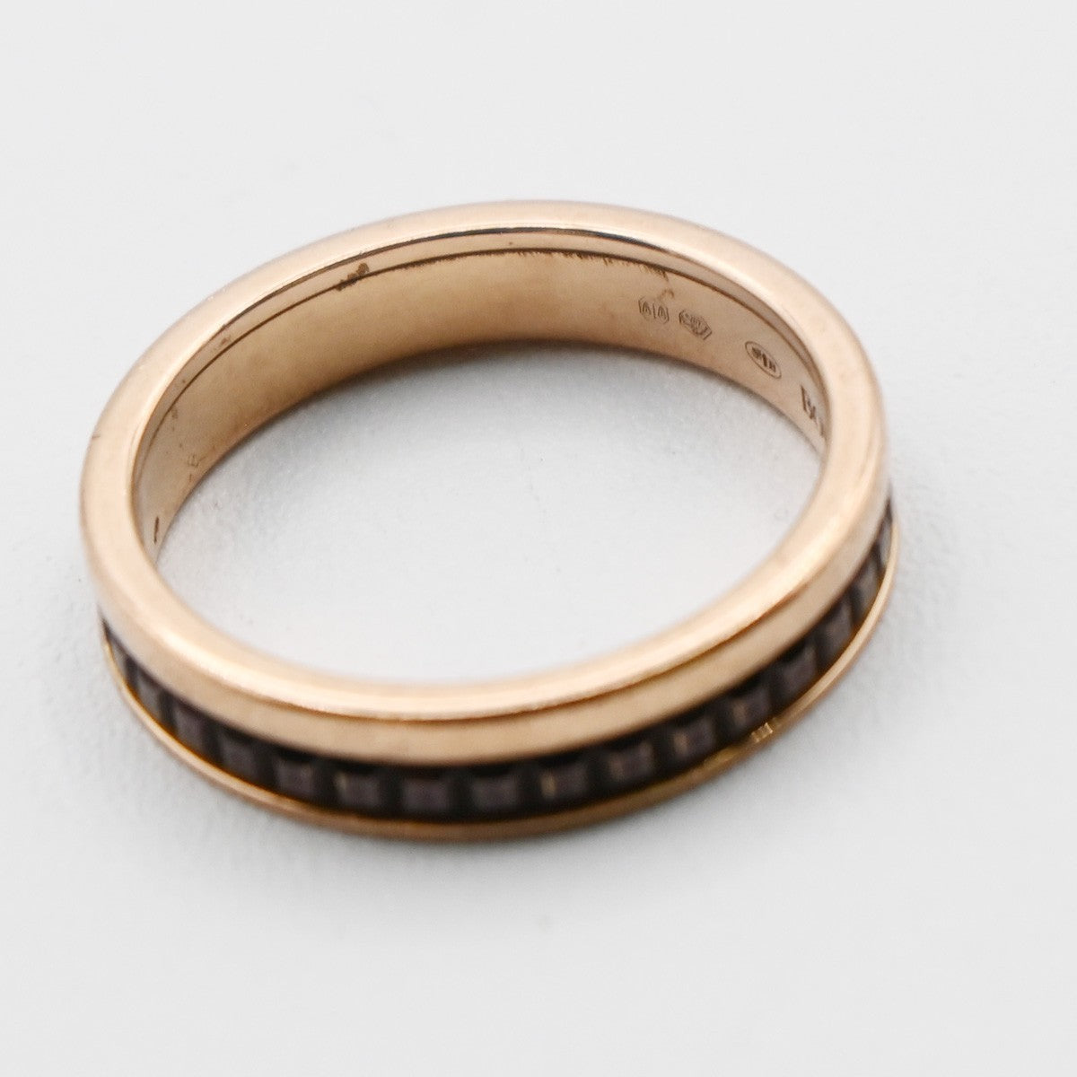 BOUCHERON Logo Quatre Classique Ring Au 750 Rose Gold JP12 US6.5 T52 99LC632