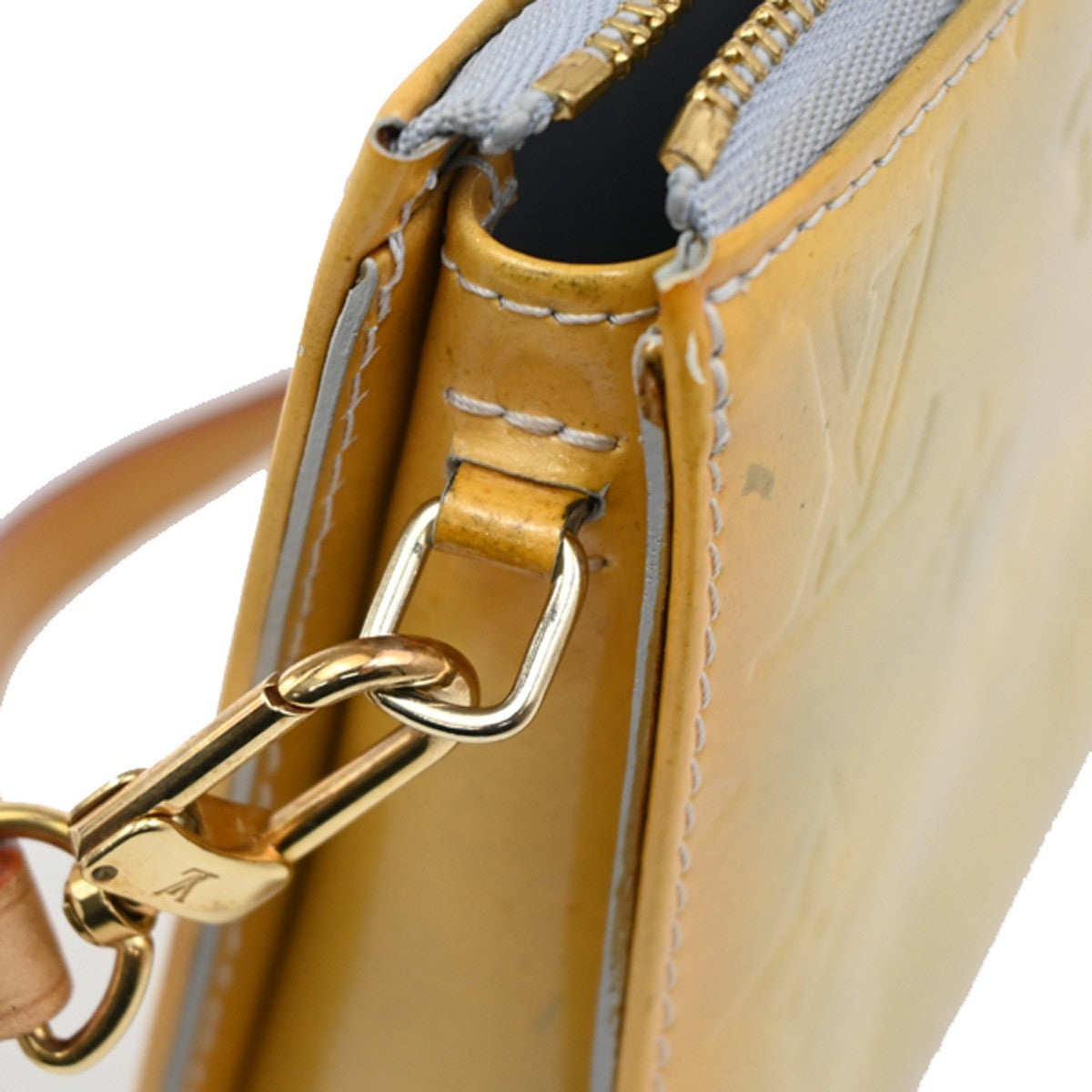 LOUIS VUITTON Lexington Hand Bag Monogram Vernis Yellow Gri M91056 67CA235