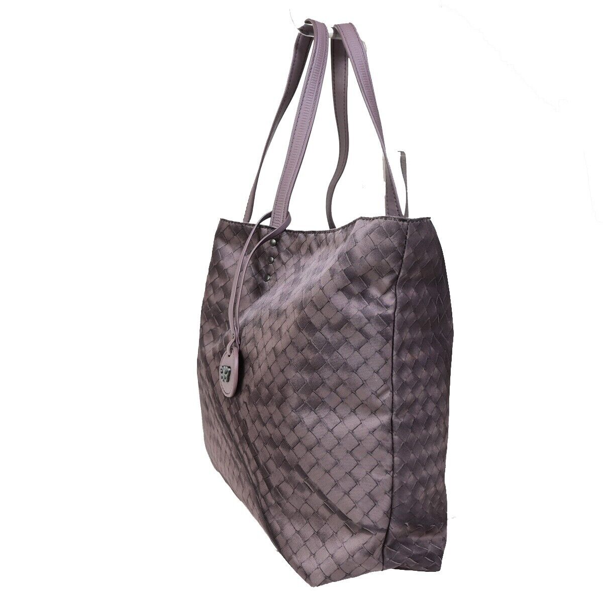 BOTTEGA VENETA Intrecciato Hand Tote Bag Nylon Leather Purple Italy 38EC674