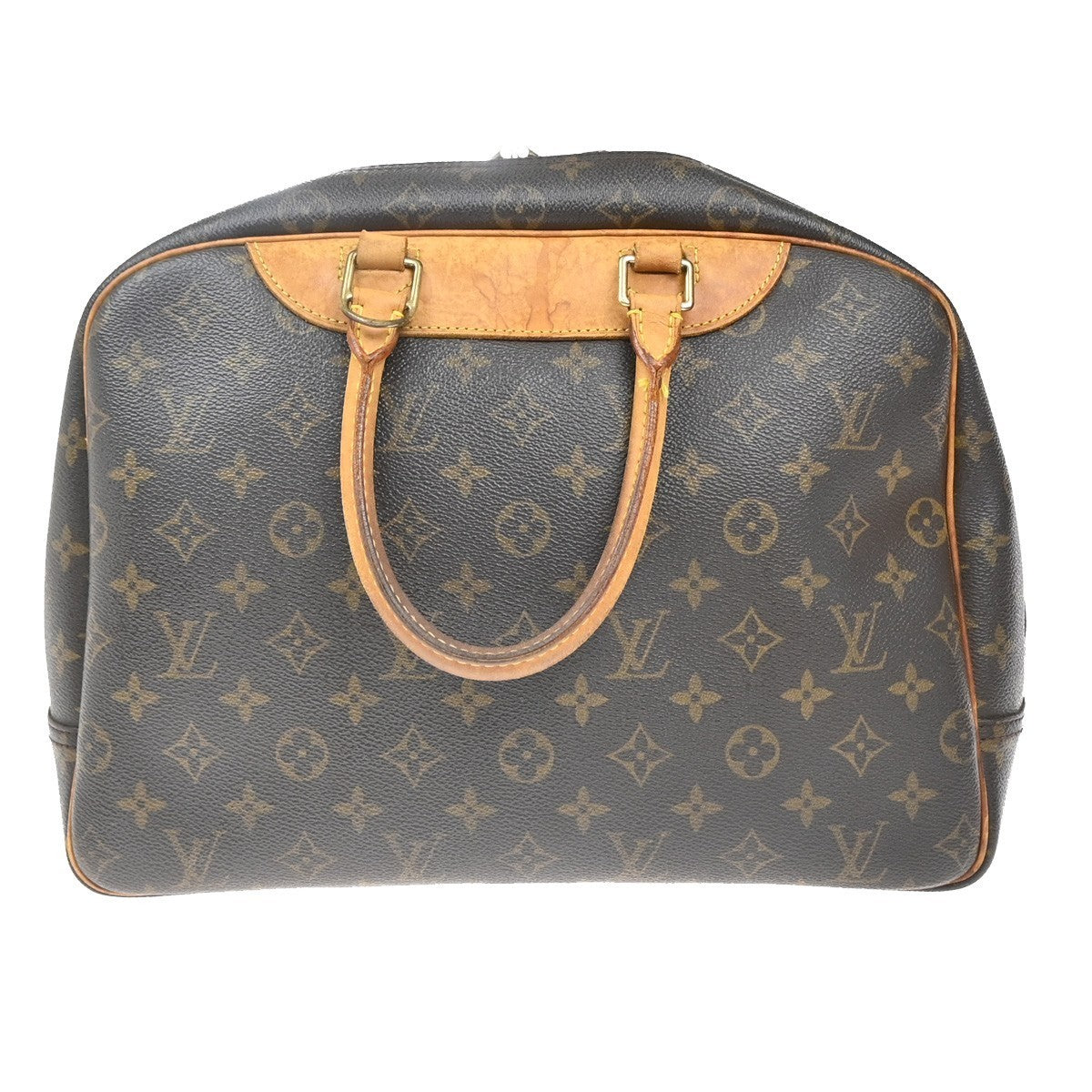 LOUIS VUITTON LV Logo Deauville Hand Bag Monogram Leather Brown M47270 36KP401