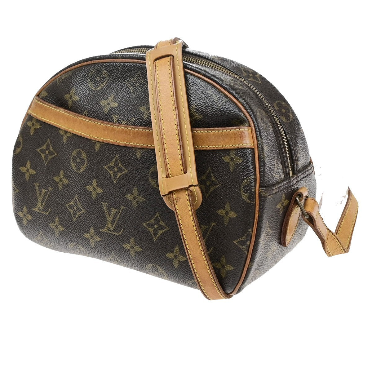 LOUIS VUITTON Blois Crossbody Shoulder Bag Monogram Leather Brown M51221 87MA711