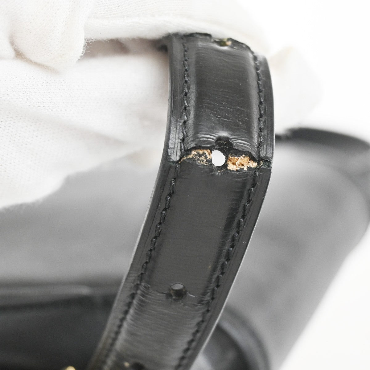 LOUIS VUITTON LV Tambourine Shoulder Bag Calfskin Leather Black M55505 603KC983