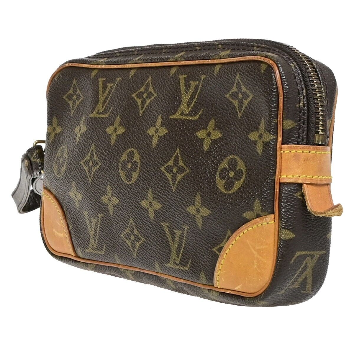 LOUIS VUITTON Marly Dragonne PM Clutch Hand Bag Monogram Leather M51827 32EC572
