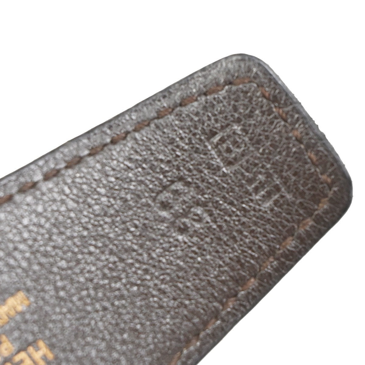 HERMES H Logo Constance Reversible Buckle Belt Leather #68 Black BN SHW 70RL805