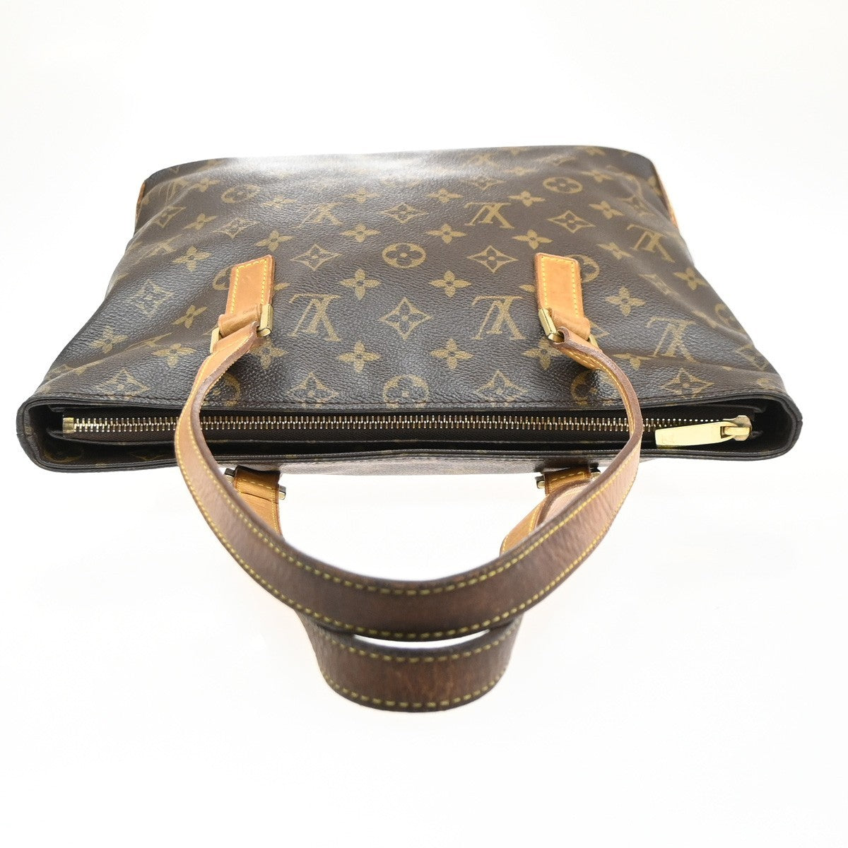 LOUIS VUITTON Cabas Piano Shoulder Bag Monogram Leather Brown M51148 35MA535