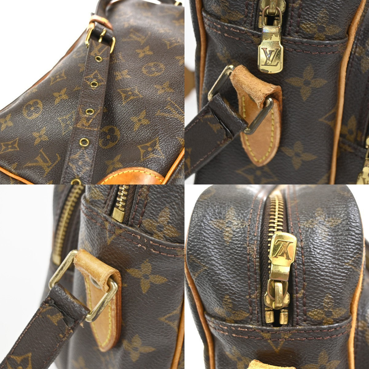 LOUIS VUITTON Nile Crossbody Shoulder Bag Monogram Leather Brown M45244 62CA813