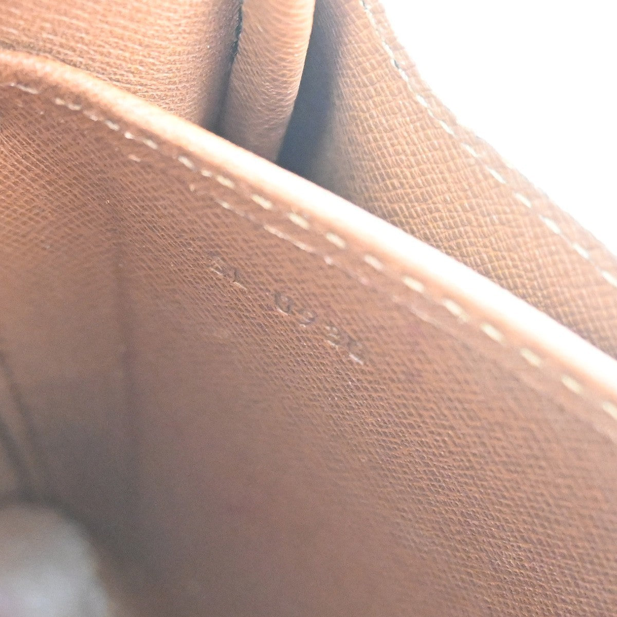 LOUIS VUITTON Cartouchiere MM Shoulder Bag Monogram Leather Brown M51253 39CA709