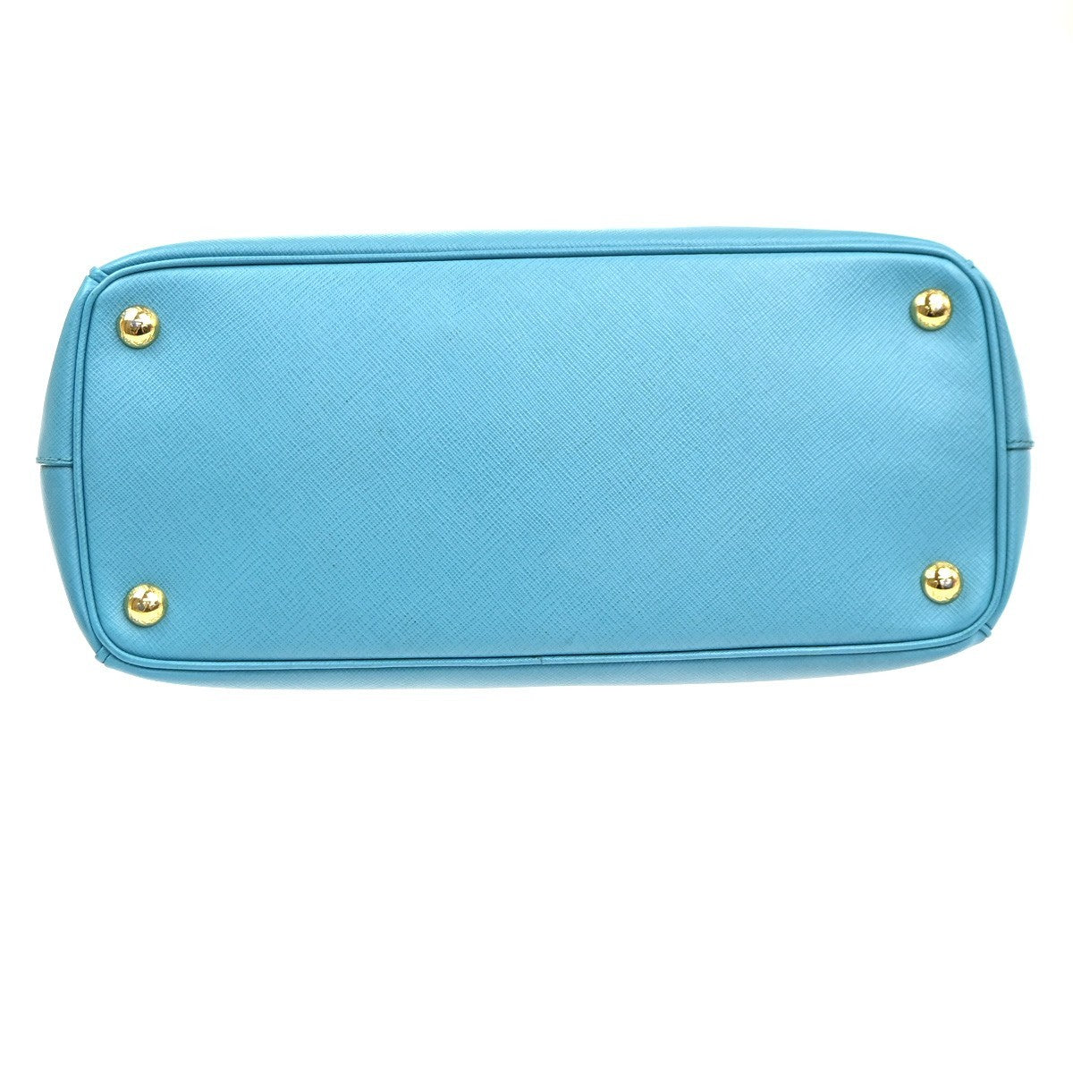 PRADA Galleria 2way Shoulder Hand Bag Saffiano Leather Blue Italy GHW 12KC931