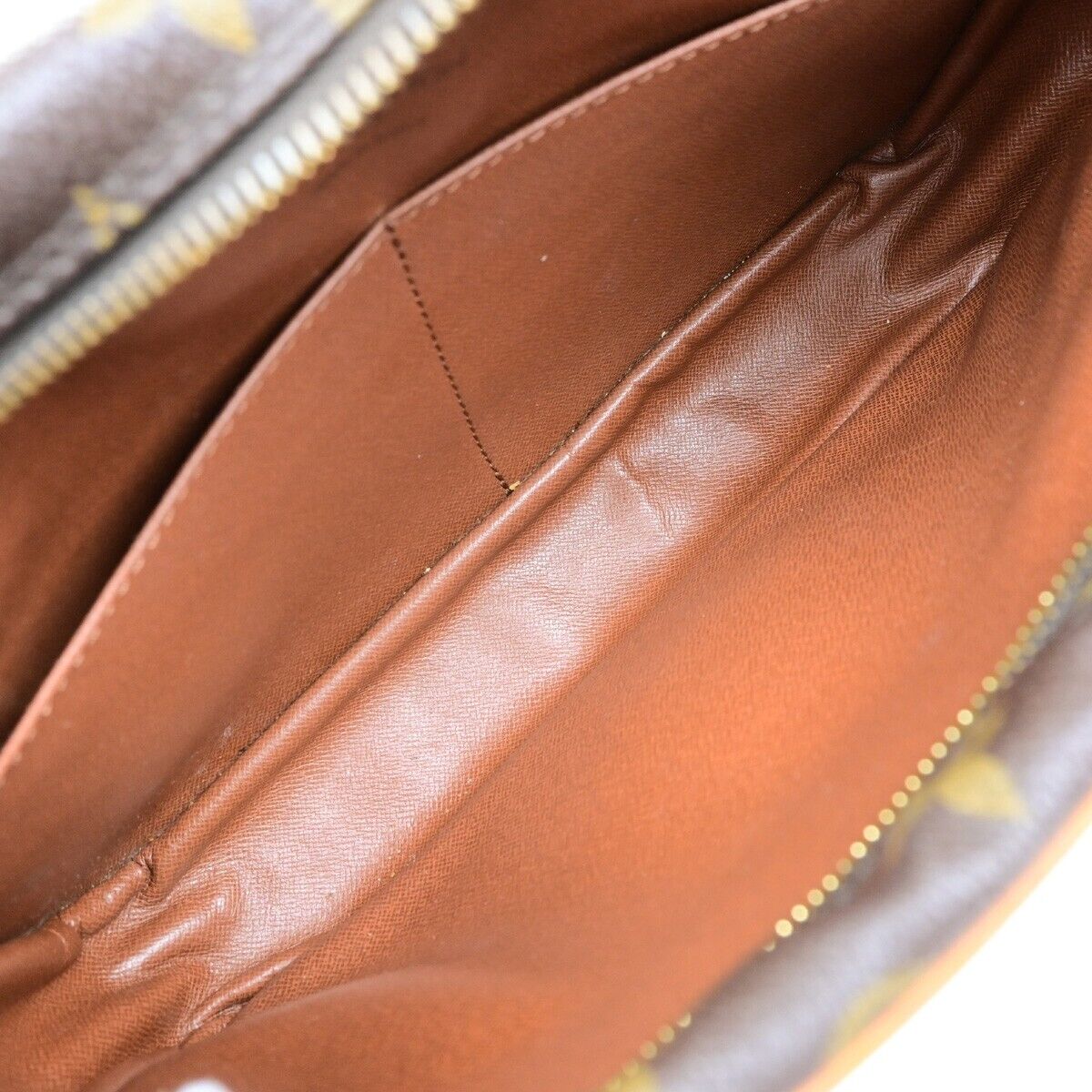 LOUIS VUITTON Compiegne 28 Clutch Bag Monogram Leather Brown GHW M51845 63ED999