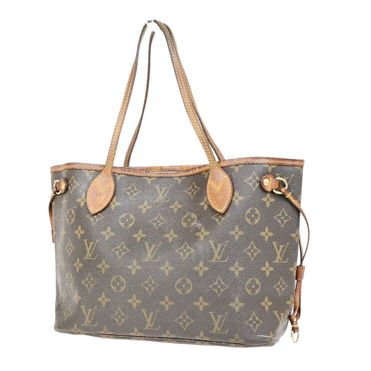 LOUIS VUITTON Neverfull PM Shoulder Tote Bag Monogram Leather BN M40155 18SJ452