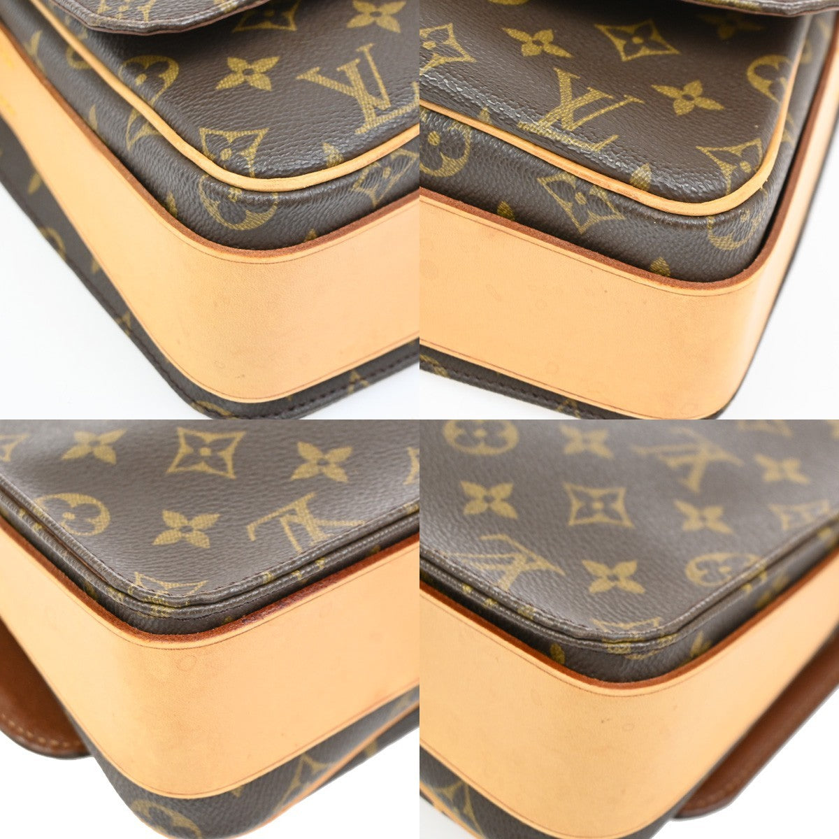 LOUIS VUITTON Cartouchiere GM Shoulder Bag Monogram Leather Brown M51252 82DA201