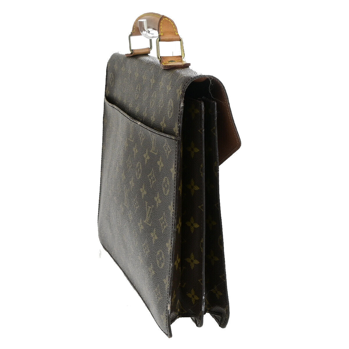 LOUIS VUITTON Serviette Conseiller Hand Bag Monogram Leather BN M53331 62YF123