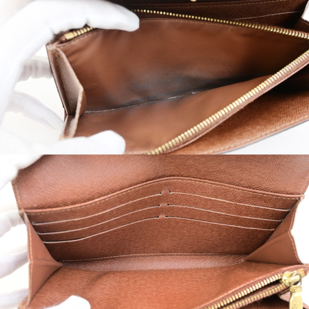 LOUIS VUITTON Portefeuille Sarah Long Bifold Wallet Monogram BN M61734 69YG494