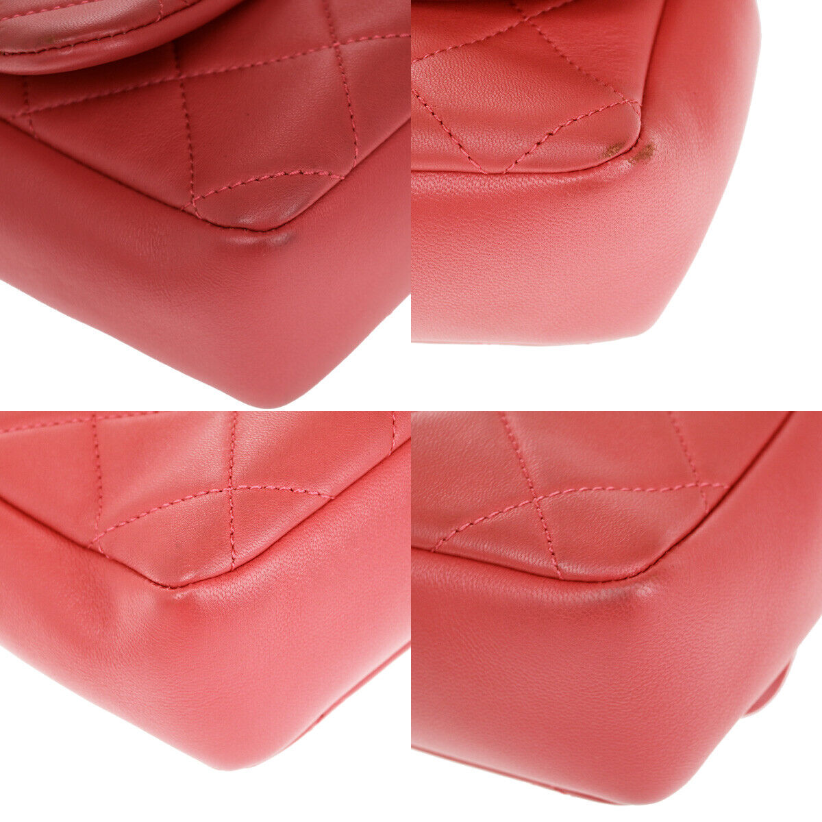 CHANEL CC Matelasse 23 2Way Chain Shoulder Hand Bag Leather Pink GHW 880RJ949