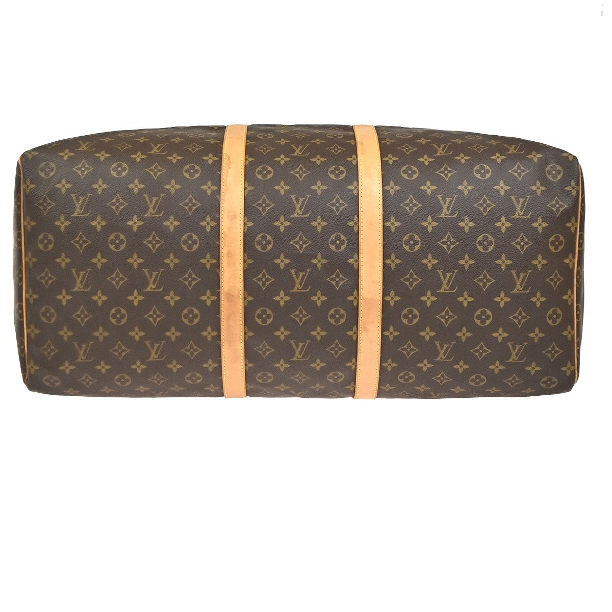 LOUIS VUITTON Keepall 60 Travel Hand Bag Monogram Leather Brown M41422 96YH892