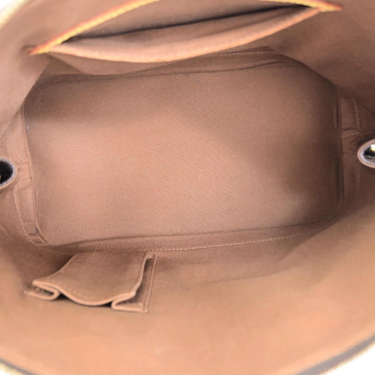 LOUIS VUITTON LV Logo Alma Hand Bag Monogram Leather Brown France M51130 85PA103