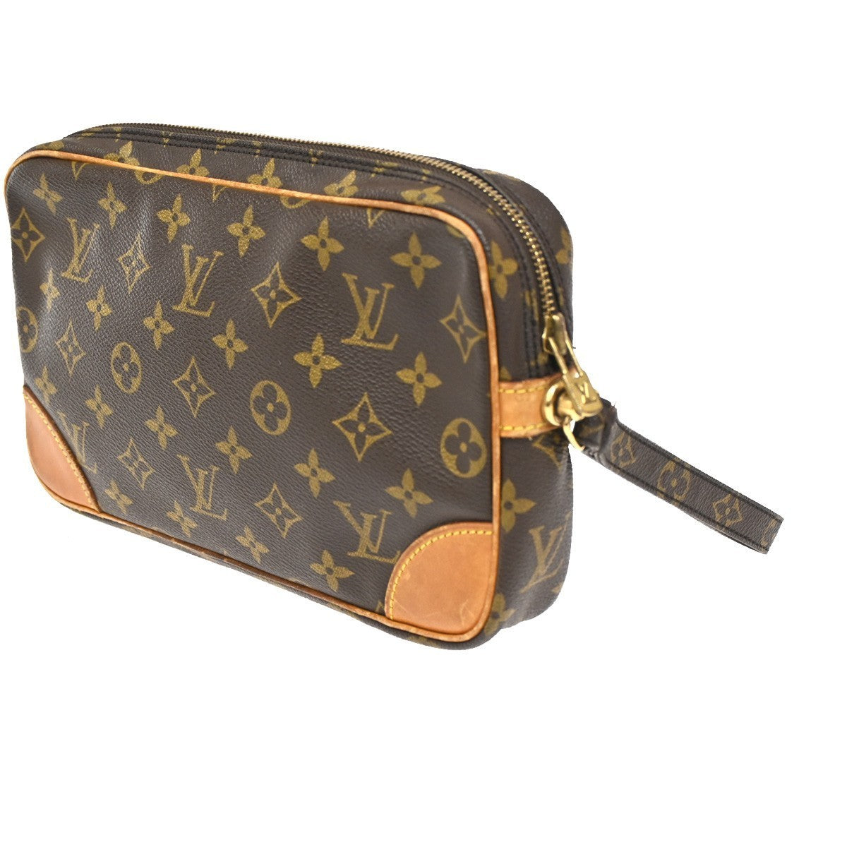 LOUIS VUITTON Marly Dragonne GM Clutch Hand Bag Monogram Brown M51825 66CA558
