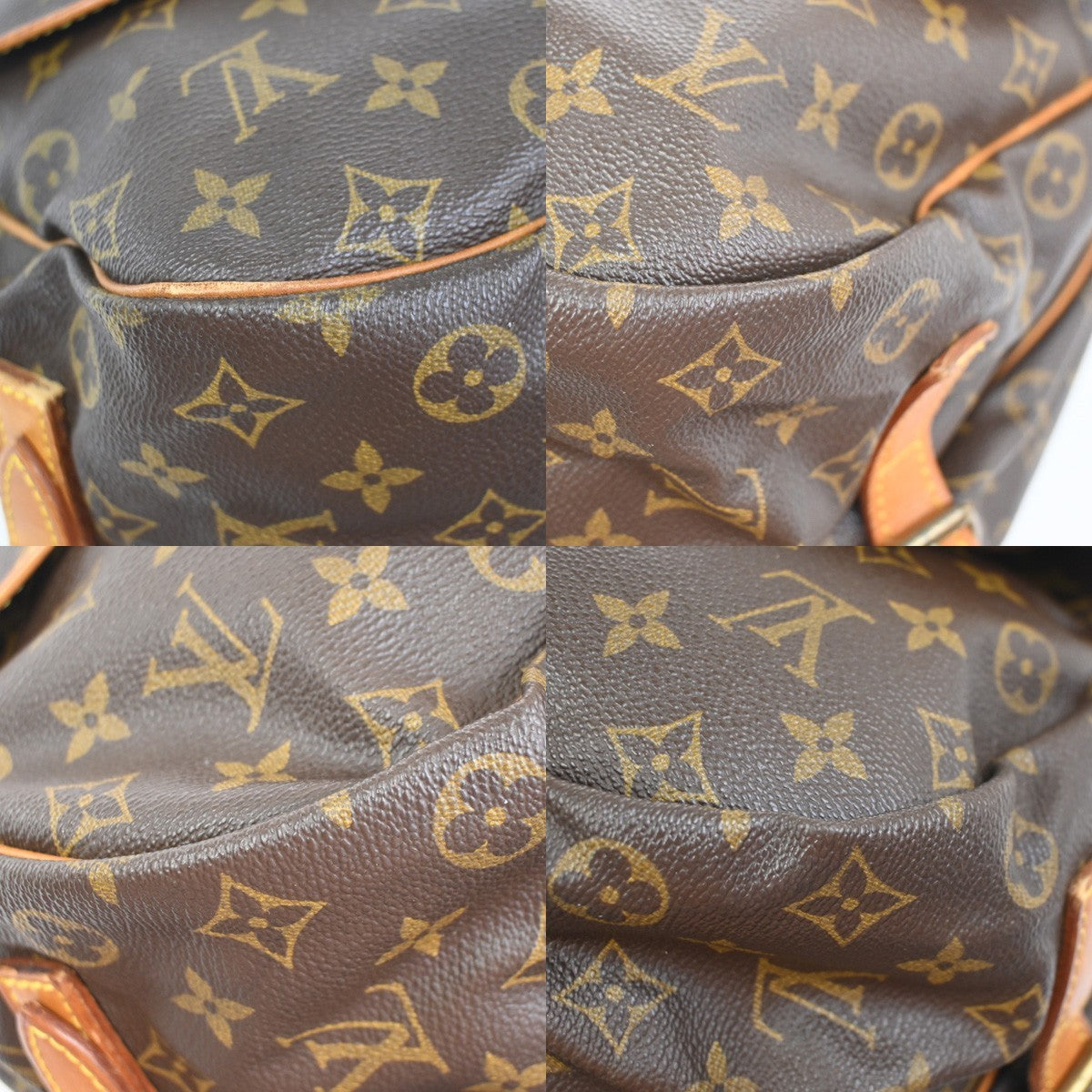 LOUIS VUITTON Saumur 35 Shoulder Bag Monogram Leather BN France M42254 74KC830