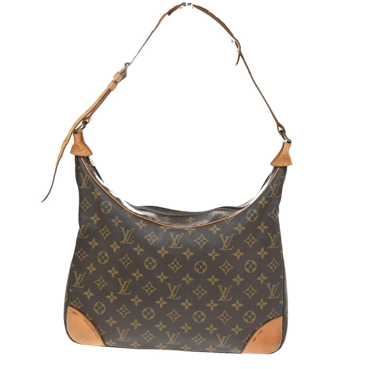 LOUIS VUITTON Boulogne 35 Shoulder Bag Monogram Leather Brown M51260 70SA144