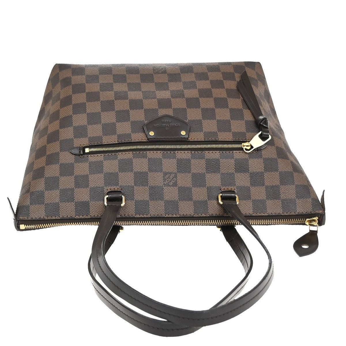 LOUIS VUITTON LV Iena PM Shoulder Bag Damier Ebene Leather Brown N41012 23EG094