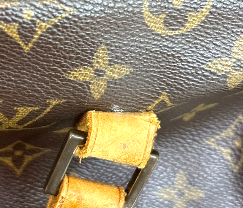 LOUIS VUITTON Cabas Piano Shoulder Bag Monogram Leather Brown M51148 34MA377