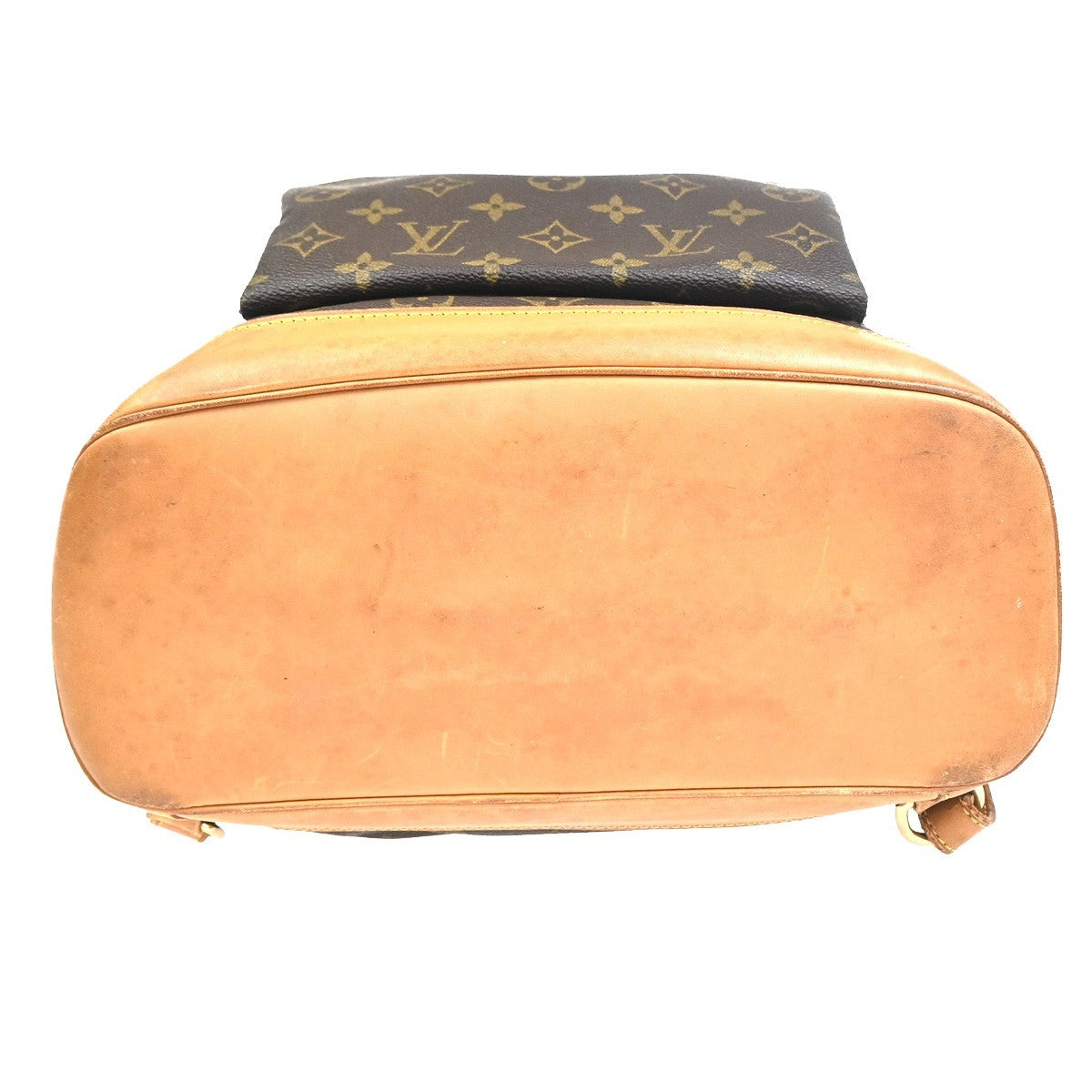 LOUIS VUITTON Montsouris GM Backpack Bag Monogram Leather Brown M51135 96KC794