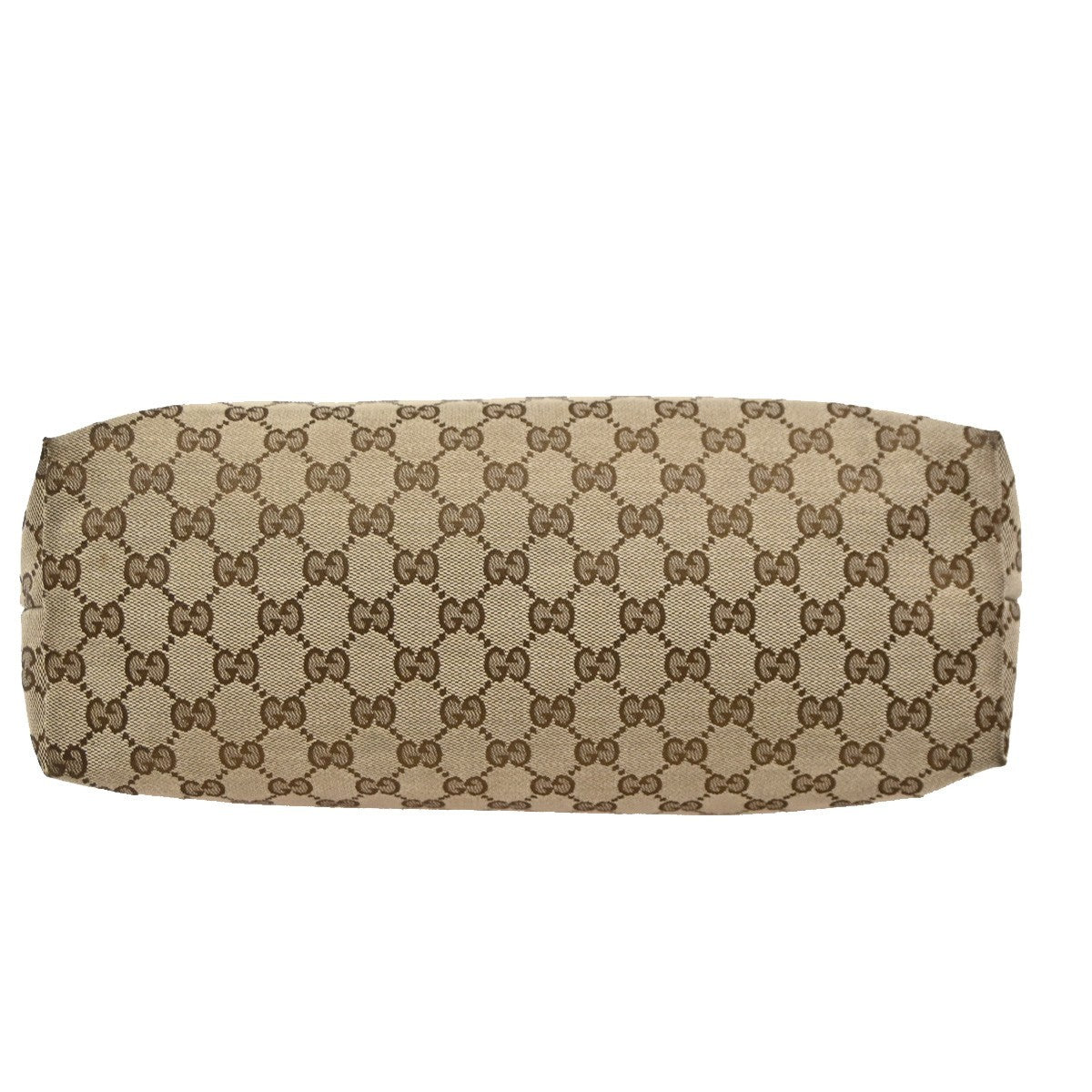GUCCI GG Pattern Sherry Shoulder Hand Bag Cavans Leather Beige SHW Italy 34DA164