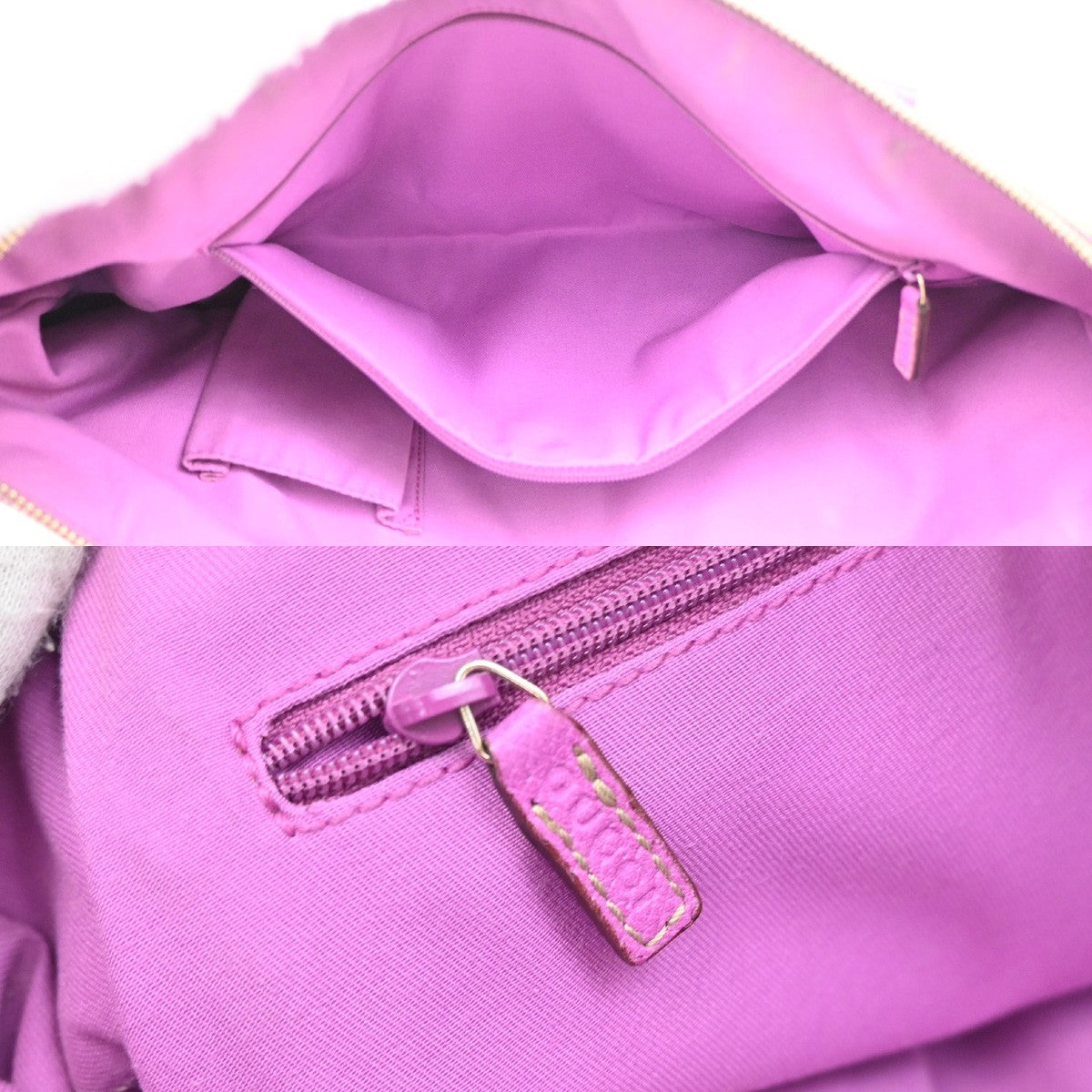 GUCCI GG Pattern Abbey Shoulder Bag Canvas Leather Beige Pink GHW Itlay 67DA040