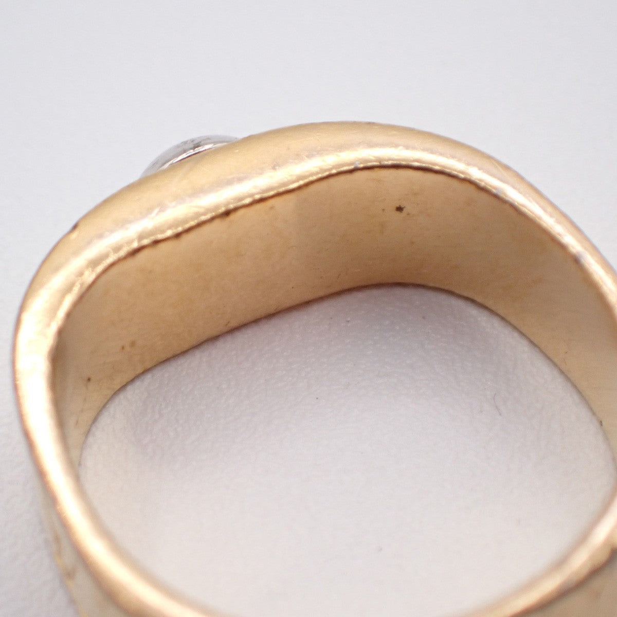 LOUIS VUITTON Nanogram Ring Size S Gold Silver M00210 Italy Accessory 04KP060