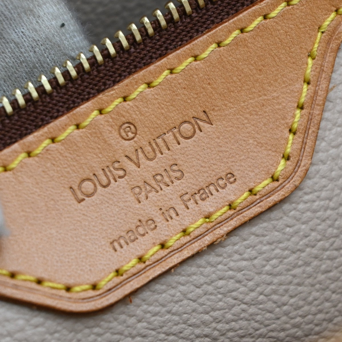 LOUIS VUITTON BUCKET GM Shoulder Tote Bag Monogram Leather Brown M42236 89MA672