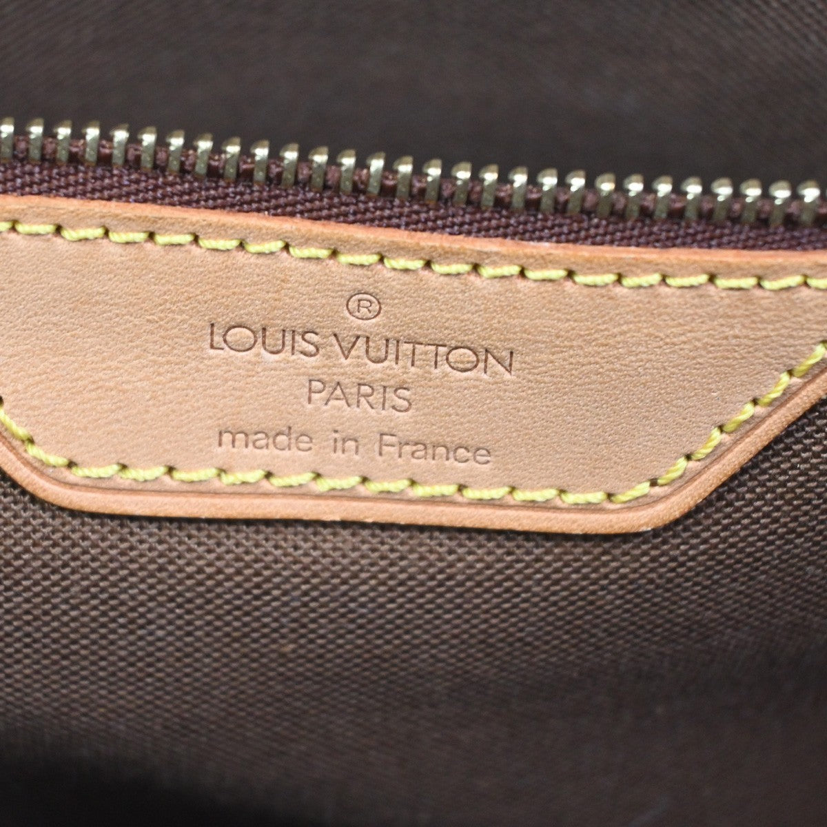 LOUIS VUITTON Cabas Mezzo Shoulder Bag Monogram Leather Brown M51151 85KC897