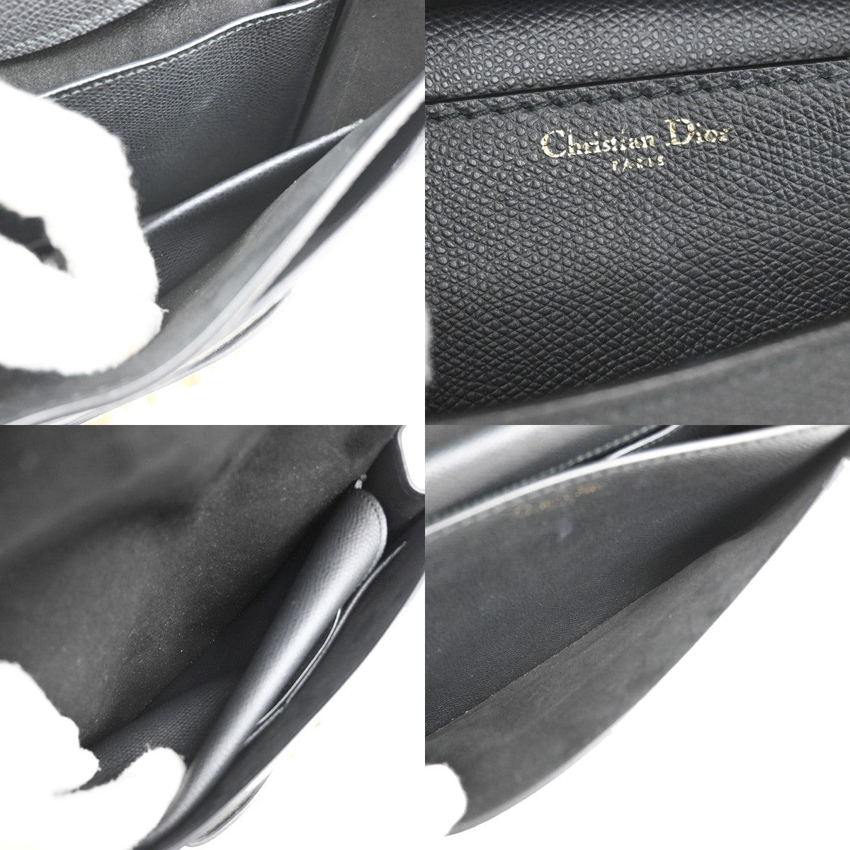 45 CHRISTIAN DIOR Logo J'ADIOR Chain Shoulder Bag Leather Gray GHW Italy 41RL350
