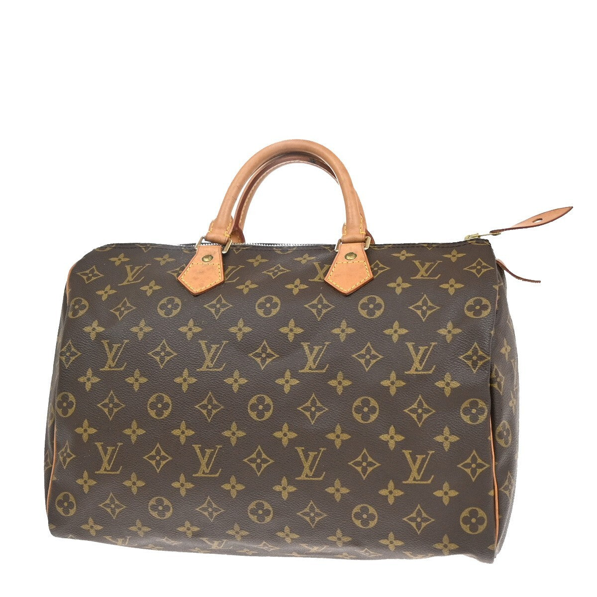 LOUIS VUITTON Speedy 35 Travel Hand Bag Monogram Leather Brown M41524 97EE595