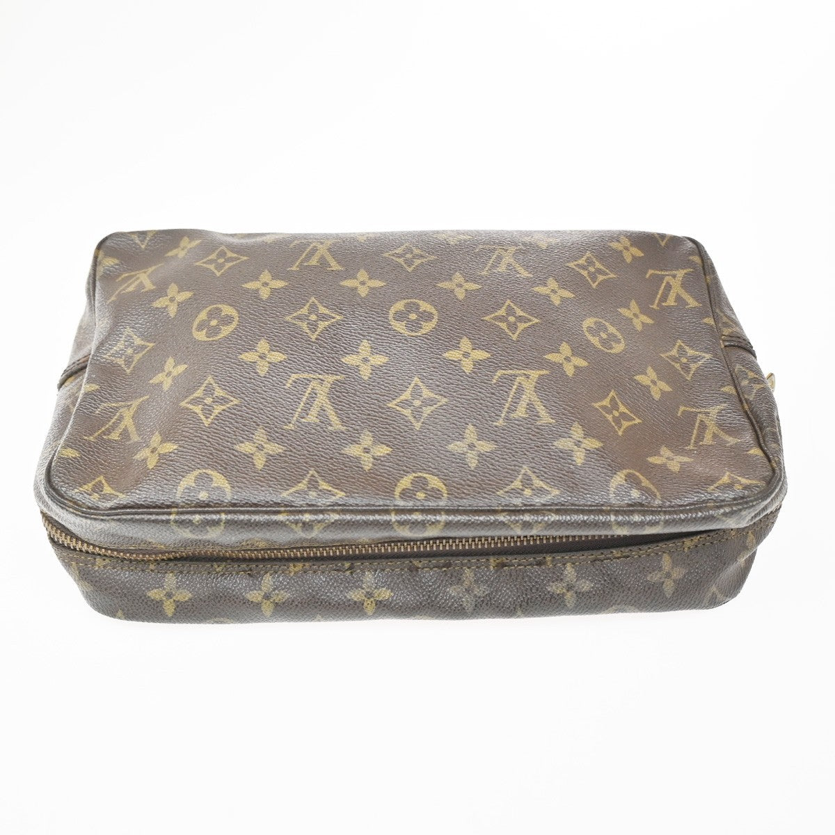 LOUIS VUITTON Trousse Toilette 28 Clutch Hand Bag Monogram Brown M47522 68KC408