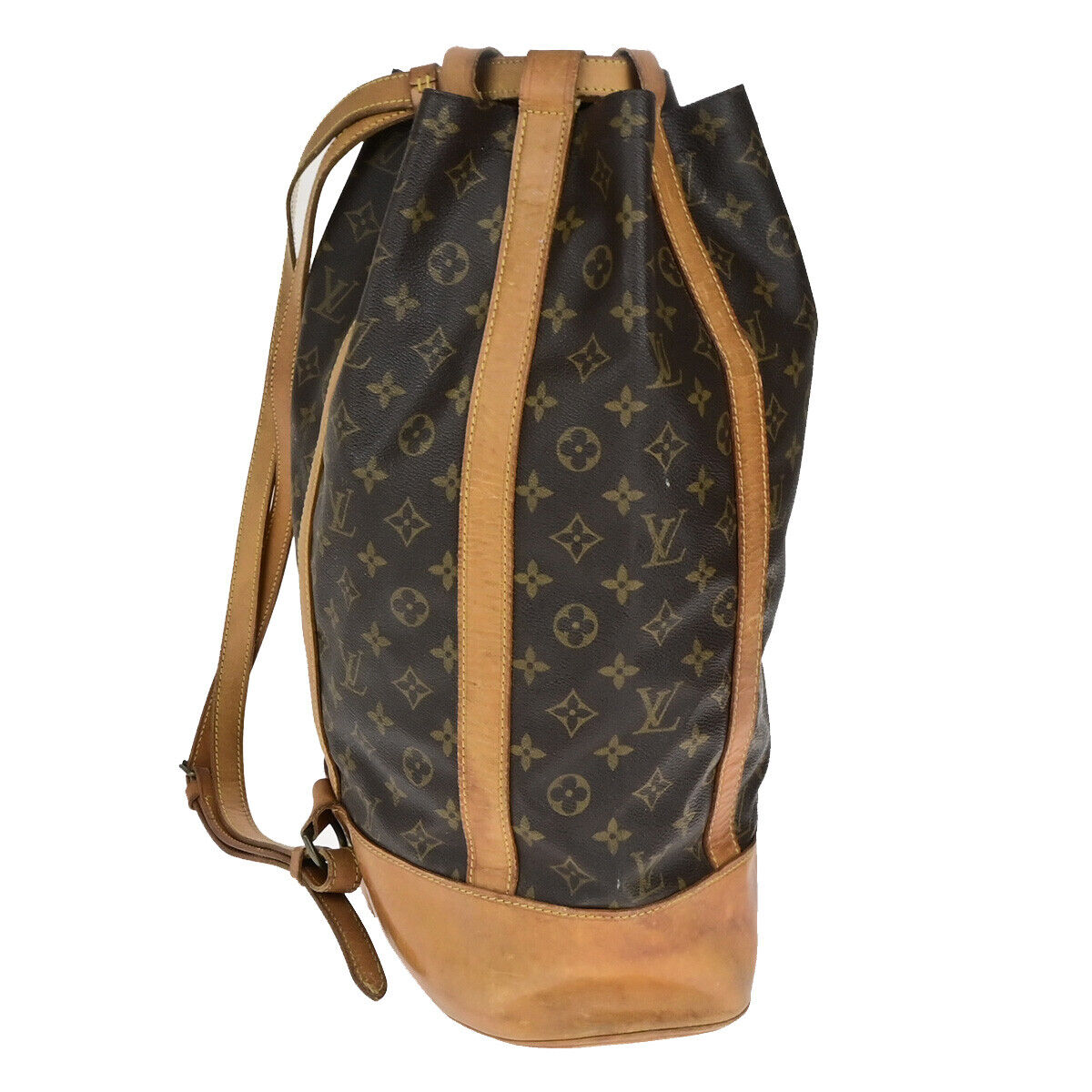 LOUIS VUITTON LV Randonnee GM Shoulder Bag Monogram Leather Brown M42244 31YG688